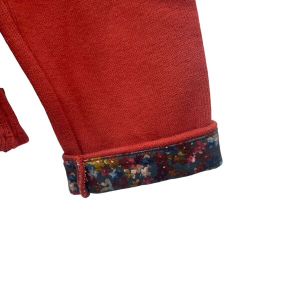 Orvis Signature Print-Trim Sweatshirt 1/4 Zip Super Soft Cotton M (10-12) Rust - Picture 5 of 9